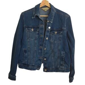 Vintage Roebuck & Co LARGE Sears 90s Y2k Denim Trucker Jean Jacket Retro